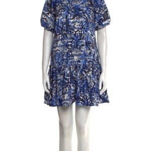 Kate Spade Blue and White Patterned Blouse